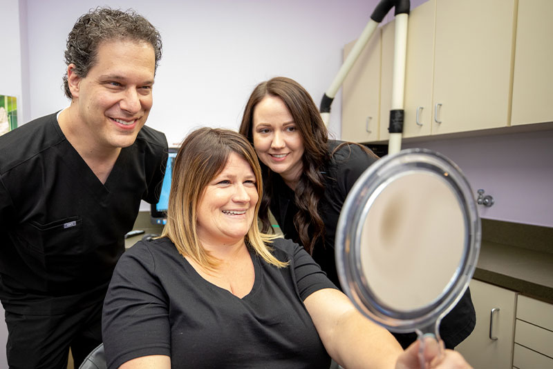 teeth whitening patient